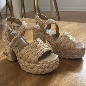 Steve Madden Chunky Woven Platform Sandals